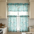 thumbnail image 7 of Gumesh Kitchen Curtains, Short Non-See-Through Privacy Tier Curtains, Light Filtering Semi Sheer Small Window Drapes for Bathroom Cafe, 3Pcs, 7 of 7