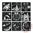 thumbnail image 3 of XISAOK 12PCS Reusable Christmas Style Drawing Stencil Set for Christmas Party Decors, 3 of 8