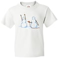 thumbnail image 3 of Inktastic Snowman Stickup with Hairdryer Youth T-Shirt, 3 of 5
