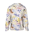 thumbnail image 2 of Lsque Floral Puppy UPF 50+ Lightweight Sun Protection Men's Women's Long Sleeve Shirt, Hoodie Performance -Small, 2 of 9