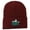 Maroon, variant on Halloween Ghost Boo Embroidered Long Beanie - Olive OSFM
