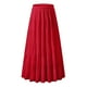 thumbnail image 4 of Falda larga fluida de gasa blanca para mujer: falda boho de verano con cintura elástica y pliegues en línea A, tejido de poliéster, tallas S-XXL, 4 of 4