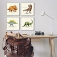 thumbnail image 2 of Stupell Educational Dinosaurs Scientific Species Animals & Insects Painting White Framed Art Print Wall Art, Set of 4, 2 of 8