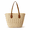 Off-white, variant on Straw Woven Tote Bag for Women, Boho Large Summer Beach Shoulder Purse with Pointed Leather Patch Accents, Handcrafted Underarm Crochet Handbag for Office Commute, Resort Travel, and Daily Styling