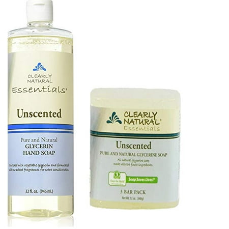 Clearly Natural Liquid Unscented Refill Hand Soap 32oz + 3 ...