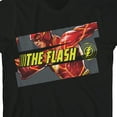 thumbnail image 2 of The Flash Movie Split Panel CHaracter Art Boy's Black T-shirt-Medium, 2 of 7