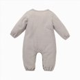 thumbnail image 3 of Gibobby Baby Onesies Comfortable Long Sleeved Crew Neck Bodysuit Color Ribbed 0 3 6 9 12 18 24Months Newborn Jumpsuit Soft Unisex Baby Clothes(6-9 Months,Grey), 3 of 9
