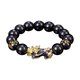 thumbnail image 1 of Pulsera de cuentas talladas a mano Feng Shui, color cambiado con joyería de cuentas chapadas en oro, 1 of 7