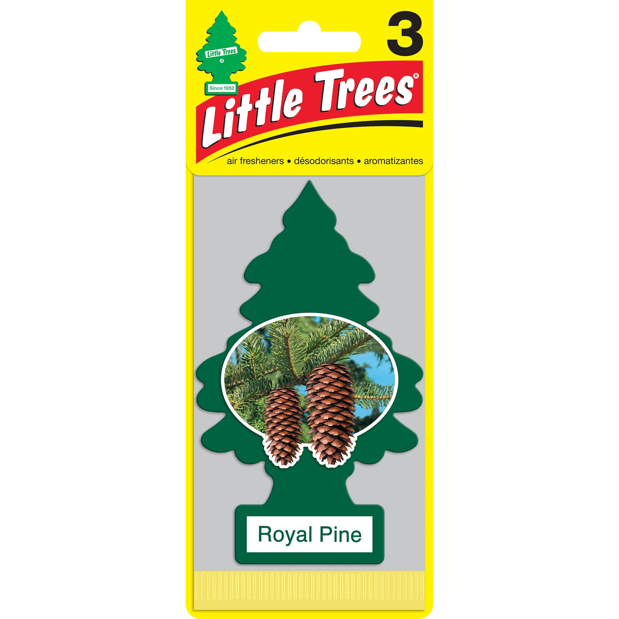 Little Trees Air Fresheners Royal Pine Fragrance 3-Pack