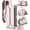 Pink, variant on for Samsung Galaxy A53 Wallet Case with RFID Protection, Card Slots, Kickstand, Detachable Strap – Shockproof PU Leather Flip Crossbody Phone Cover Galaxy A53 5G