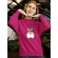 thumbnail image 3 of Corgi Short Legs Big Attitude Sweatshirt Women -Image by Shutterstock, Female XX-Large, 3 of 4