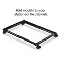 thumbnail image 4 of File Cabinet Caddy - Adjustable Rolling Base for Letter & Legal Cabinets - Black - ST52140-CC - 4-Drawer Vertical Files - Heavy Duty Metal Construction - Easy Transport, 4 of 8