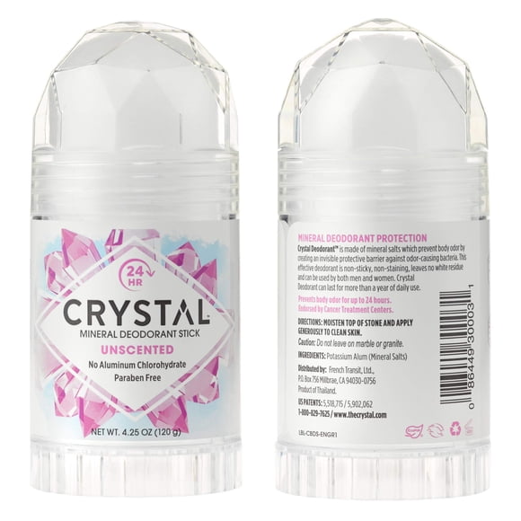 Crystal Deodorant Stick 4.25oz (2 pack)