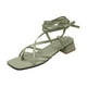 thumbnail image 2 of Sandalias de verano para mujer, chanclas de tacón grueso con cabeza cuadrada, zapatos informales con correa para la playa para mujer Wmkox8yii  nm11323, 2 of 8