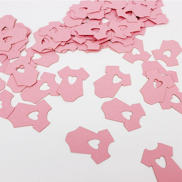 Bebé bienvenido a la escuela ropa colorida pequeña decoración de escritorio confeti baby shower papel de regalo