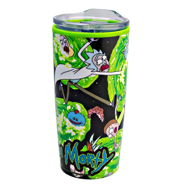 Termo Doble Pared, Ricky and Morty con Tapa Deslizable 500 Ml