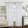 thumbnail image 5 of Olivia Gray Gilbert Solid Single Grommet Curtain Panel Pair - 54x84", Navy, 5 of 5