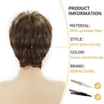 thumbnail image 4 of Peluca femenina corta y rizada, peinado natural africano, europeo y americano de moda., 4 of 5