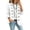 White, variant on Stralyhd Jean Jackets for Women Ruffle Double Button V-Neck Top Long Sleeve Casual Denim Jacket Fall Winter Jean Coat White L