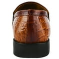 thumbnail image 6 of LIBERTYZENO Mens Genuine Leather Classic Slip On Loafers shoes, Cognac, 6 of 7