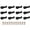 Black, variant on Monyance cabinet door glass retainer clips Glass Clips Retainer Window Mirror Cabinet Door Clip Screen Fireplace Retention Fixing Tool Accessories Kit Plastic(0.98X0.47X0.28Inches)