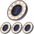 thumbnail image 1 of LED Solar Floor Lamp 4 Pack, Tomshine 12 LEDs Solar Outdoor Lighting, Waterproof IP68, 1 of 3