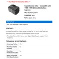 thumbnail image 2 of Cruise Control Relay - Compatible with 1989 - 1991 Oldsmobile Cutlass Supreme 1990, 2 of 2
