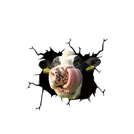 Bull Cow Car Sticker Pet Funny Puppy Lover Window Paste Stickers