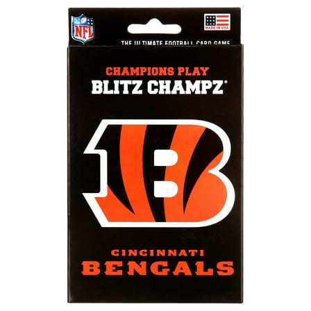 Blitz Champz Cincinnati Bengals Card Game, Family Game for Adults & Kids, Easy-To-Learn Party Game
