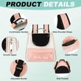 thumbnail image 3 of Uxcell Cat Backpack Carrier, Large Space Ventilated Mesh Design for Cats or Small Dogs (Pink, 14.6"x9.8"x13.4"), 3 of 7