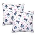 thumbnail image 1 of Fundas de almohada con diseño de Stitch, paquete de 2 fundas de almohada para sofá cama, sala de estar, 20 x 20 pulgadas, 1 of 8