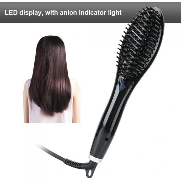 Berta ceramic hair straightener brush comb discount