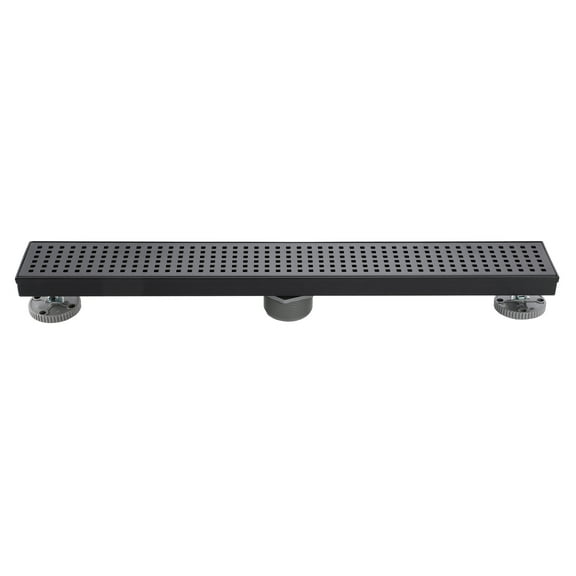 Design House 542811-MB 24" Linear Shower Drain Modern Contemporary, Matte Black