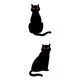 thumbnail image 1 of 2 estacas de jardín con de gato, hierro para Halloween para patio Gloria Estaca de silueta, 1 of 9