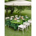 thumbnail image 4 of Outdoor Tablecloth with Umbrella Hole for Patio/Picnic/Party/Camping, Tropical Palm Leaves Waterproof Table Cloth Rectangle Table Cover Washable, Summer Green Botanical Leaf (52"x 70"), 4 of 8