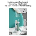 thumbnail image 5 of Floleo Toothbrush Holder With Cup Cover Contains 3 Slots, Compatible With Electric Toothbrushes And Conventional Toothbrushes, Can Store Toothpaste, 5 of 6