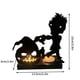 thumbnail image 3 of Fiudx Liquidación de ahorros de verano Adorno de esqueleto espeluznante para Halloween, decoración para fiestas de fantasmas, candelabro con esqueleto, 3 of 3