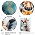 thumbnail image 3 of Designart "Abstract Giraffe Portrait" Animals Giraffe Canvas Wall Art, 3 of 5