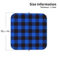 thumbnail image 2 of Pofeuu Buffalo Plaid Blue Black Print Coasters for Drinks, 4Pack PU Leather Coasters, Bar Drink Coasters for Tabletop Protection, Furniture from Damage-Square, 2 of 6