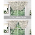thumbnail image 5 of Waterfall Valances for Windows, Floral Kitchen Sheer Valance Curtains, Watercolor Yellow Purple Blue Spring Botanical Rod Pocket Swag Valances for Living Room Bedroom, 47.2"x38.5", 2 Panel, 5 of 8
