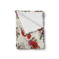 thumbnail image 2 of English Garden Soft Flannel Fleece Throw Blanket, Floral Repeating Pattern of Romantic Roses Spring Love Themed, Cozy Plush for Indoor and Outdoor Use, 50" x 60", Champagne Multicolor, by Ambesonne, 2 of 5