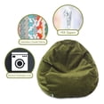 thumbnail image 3 of Majestic Home Goods Villa Large Classic Bean Bag Chair, Multiple Colors, 3 of 5