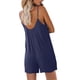 thumbnail image 4 of VISgogo Monos de verano para mujer, sin mangas, con correa de espagueti, pantalones cortos sueltos de una pieza VISgogo  moda, 4 of 5