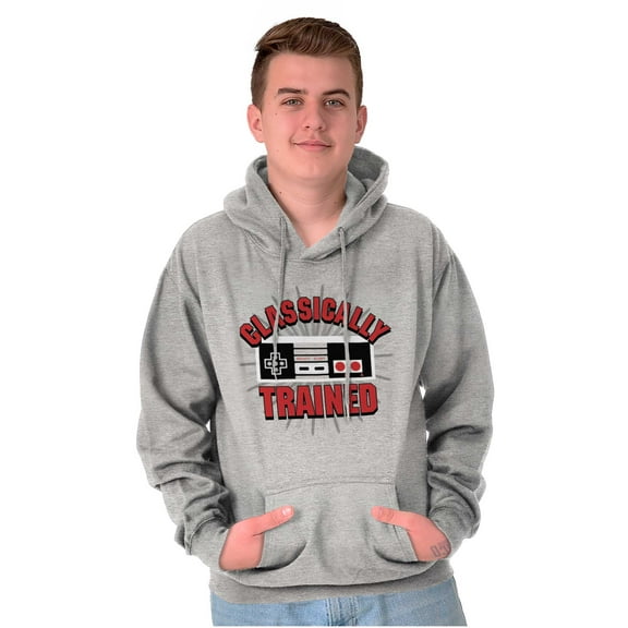 Classically Trained Game Controller Unisex Plus Fleece Graphic Hoodie Brisco Brands 3X