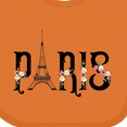 thumbnail image 4 of Inktastic Paris Eiffel Tower with Flowers Boys or Girls Baby Bib, 4 of 4