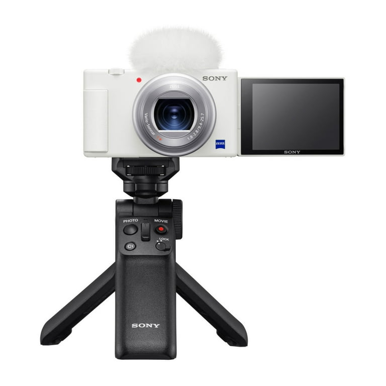 Sony ZV-1 Camera for Content Creators (White) with Mic and