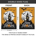 thumbnail image 4 of 2 Pieces Halloween Garden Flags Fall Garden Flag Trick or Treat Hello Pumpkin Flag Vertical Double Sided Burlap House Yard Flags for Outdoor Fall Halloween Thanksgiving Decoration 12 x 18 Inch, 4 of 5