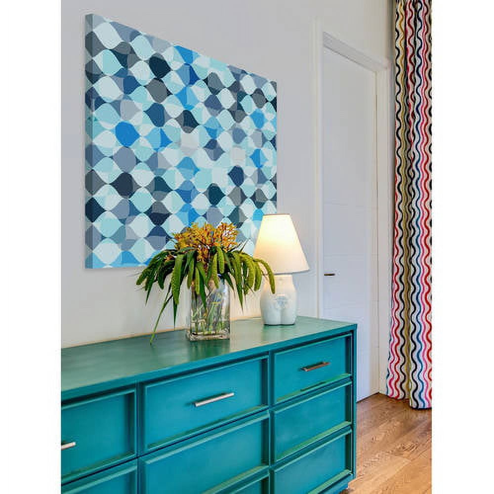 Marmont Hill 'Tic Tac Blue' Painting Print on Wrapped Canvas