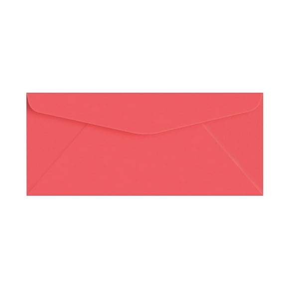 Light Red Bright Color #10 Envelopes - Great for Mailing Letters, Business Memos, Invitations, Invoices, Bills | 4 1/8" x 9 1/2" | 25 Envelopes