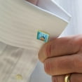 thumbnail image 2 of I'm The Rainbow Sheep of the Family Gay Pride Square Cufflink Set - Silver or Gold, 2 of 5